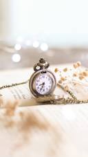 An Old Vintage Clock with Bokeh
