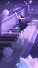 Girl Dancing on Piano Keys