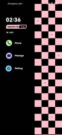 Black Pink Checker