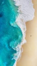 Blue coastline