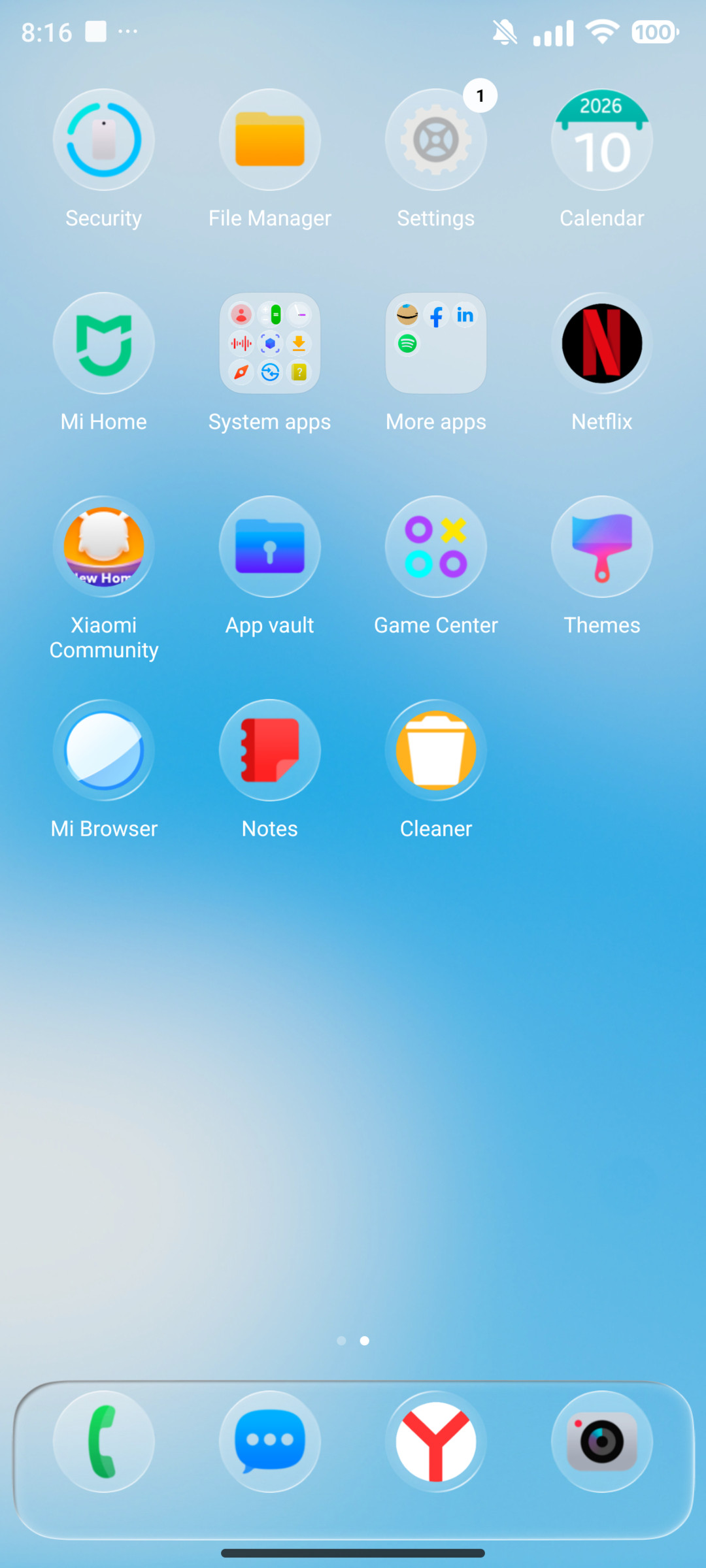 Glass 8V MIUI Customization