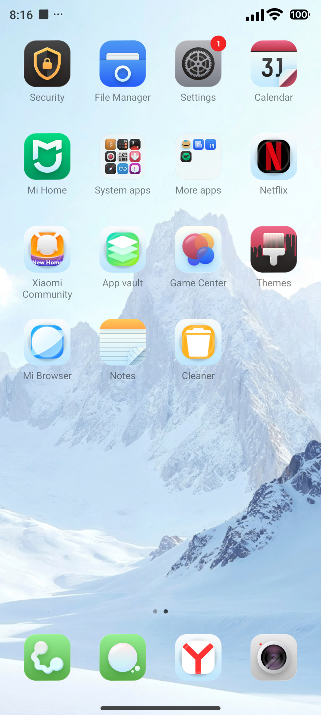 Waffle V HyperOS Theme Preview