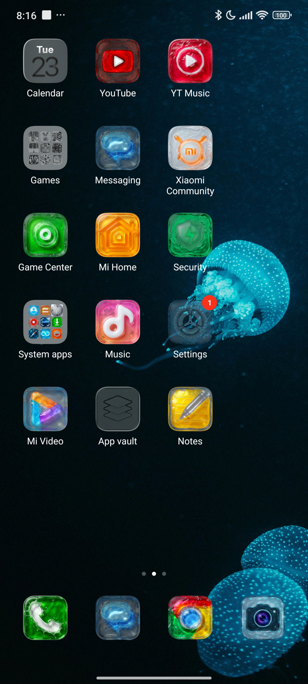 JellyV HyperOS Theme Preview