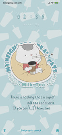 A cup of milk tea