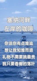 塞纳河畔左岸的咖啡