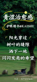 青涩治愈感护眼楷书