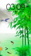 山水青竹