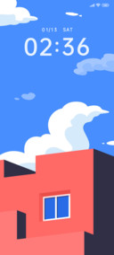 A clear summer sky