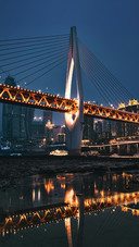 The Beautiful Bridge Spans The River