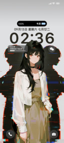 失焦动漫美少女