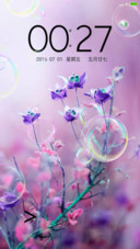 紫色花朵（泡泡特效）