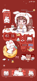 奶茶萌妹治愈软兔叽