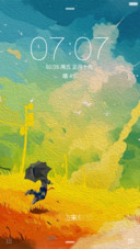 【返现中】童年时光（油画褶皱+自由桌面）