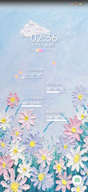 油画风花海