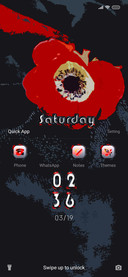 Red Black Flower