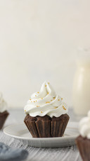 Cup cakes are cakes made from flour