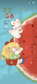 偷啃巨型西瓜未遂