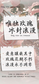 唯独玫瑰冰封浪漫