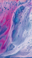 Blue powder inksplashed texture