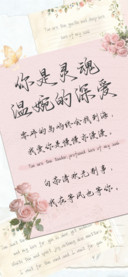 你是灵魂温婉的深爱