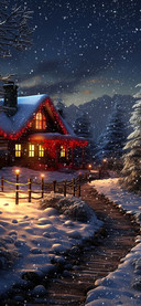 雪中小屋