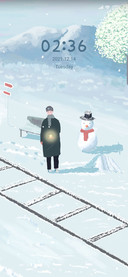 Winter snow scene