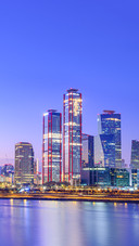 Cityscape Night View of Yeouido, Seoul