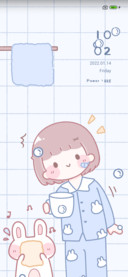 Blue bubble girl