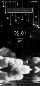 Night starry sky