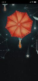 雨中漫步