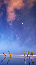 Beach night sky