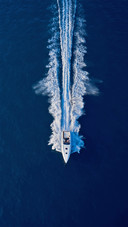 A Ship is Driving on The Deep Blue Sea