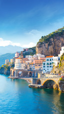 Morning View of Cityscape on Coast Line of Mediterran Sea