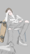 滑板男孩
