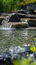 The tea smoke by the stream is as quiet as zen