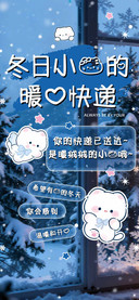 冬日小猫的暖心快递