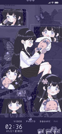 复古紫漫少女