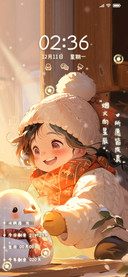 暖阳待雪可爱双模式