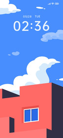 A clear summer sky