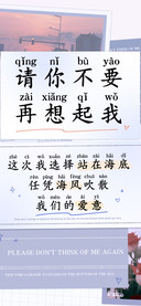 请你不要再想起我
