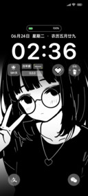 黑白系呆萌少女