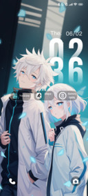 Cyan Twin Gaze