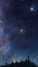 彩虹色的星空