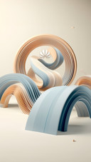 Colorful Curves Color Abstract I
