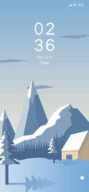 Simple snow scene