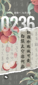 古风红颗荔枝