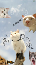 江天真的猫 手绘+音乐界面 