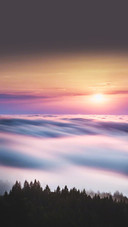 唯美夕阳晚霞风景天空壁纸