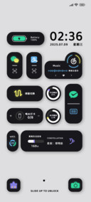简约彩黑轻拟态