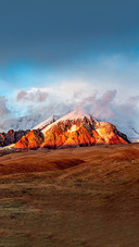 Sunset on Mount Mustag in Kashgar, Xinjiang